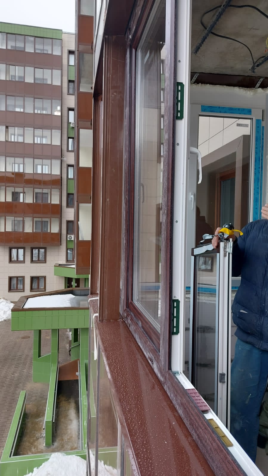 Утепление лоджии вторым контуром остекления Окна VEKA Сатэлс Оконные Системы