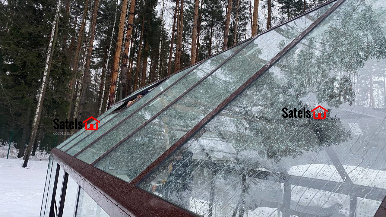  алюминиевая теплица +с остеклением