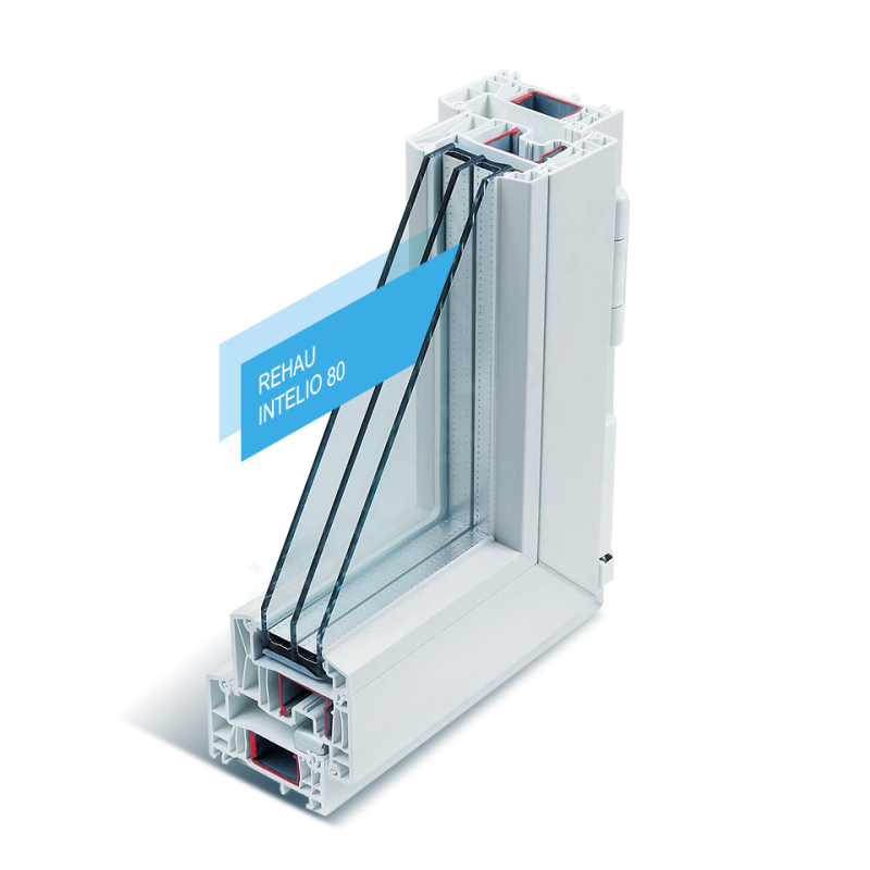 Пластиковвые окна  Рехау Интелио 80 Премиум