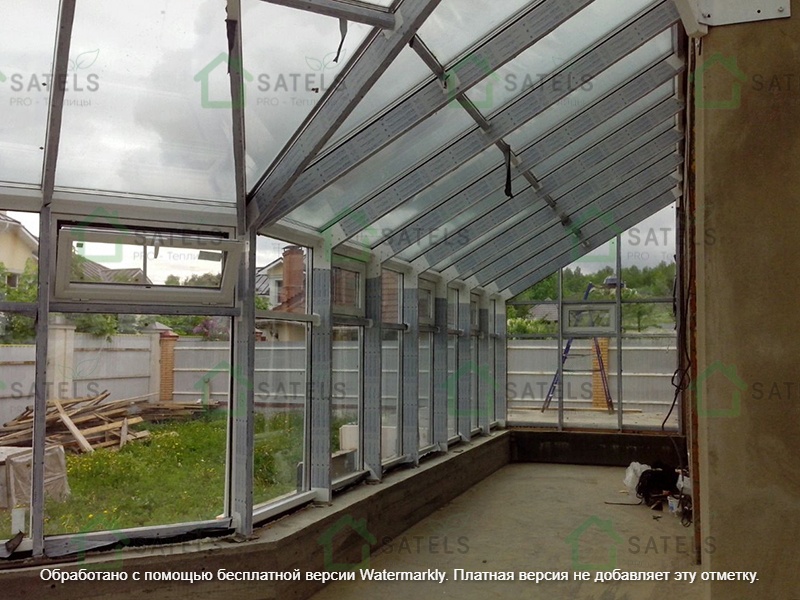 Остекление зимнего сада с энергосберегающими стеклопакетами