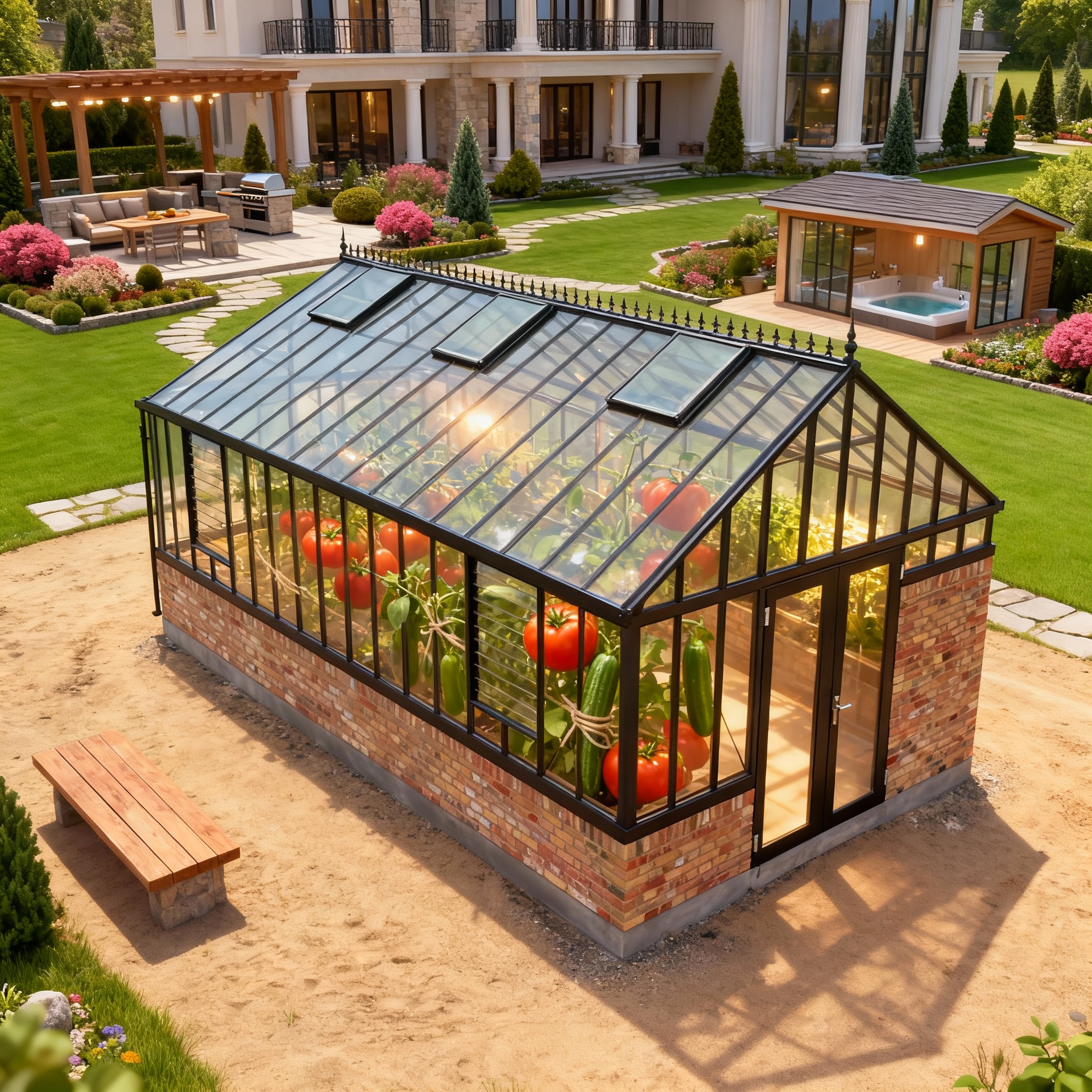 Стеклянная теплица цена