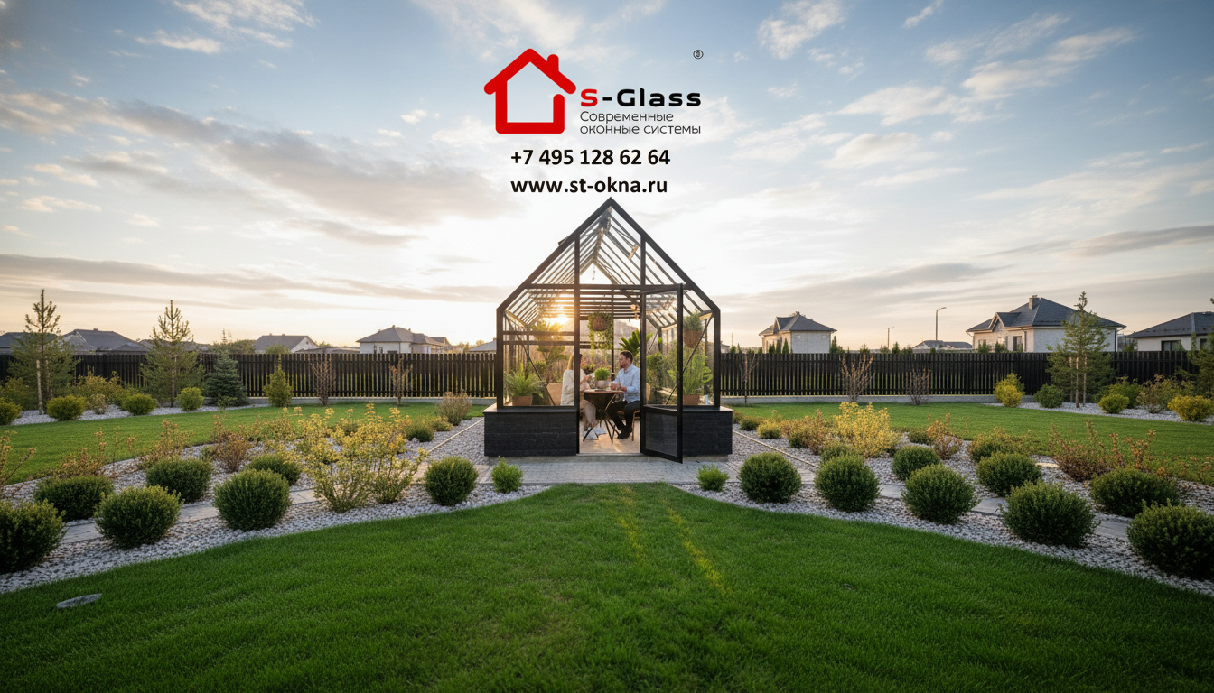 Купить элитную английскую стеклянную теплицу