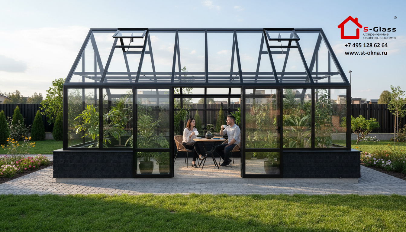 Купить премиальную теплицу из стекла