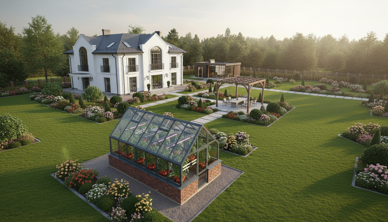 Стеклянные теплицы под ключ Сатэлс Групп