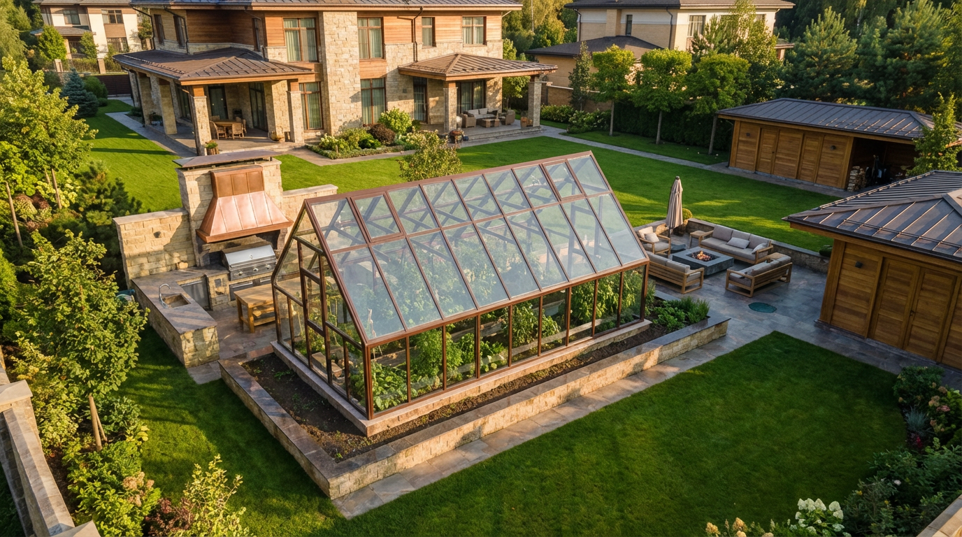 	купить английская теплица из поликарбоната