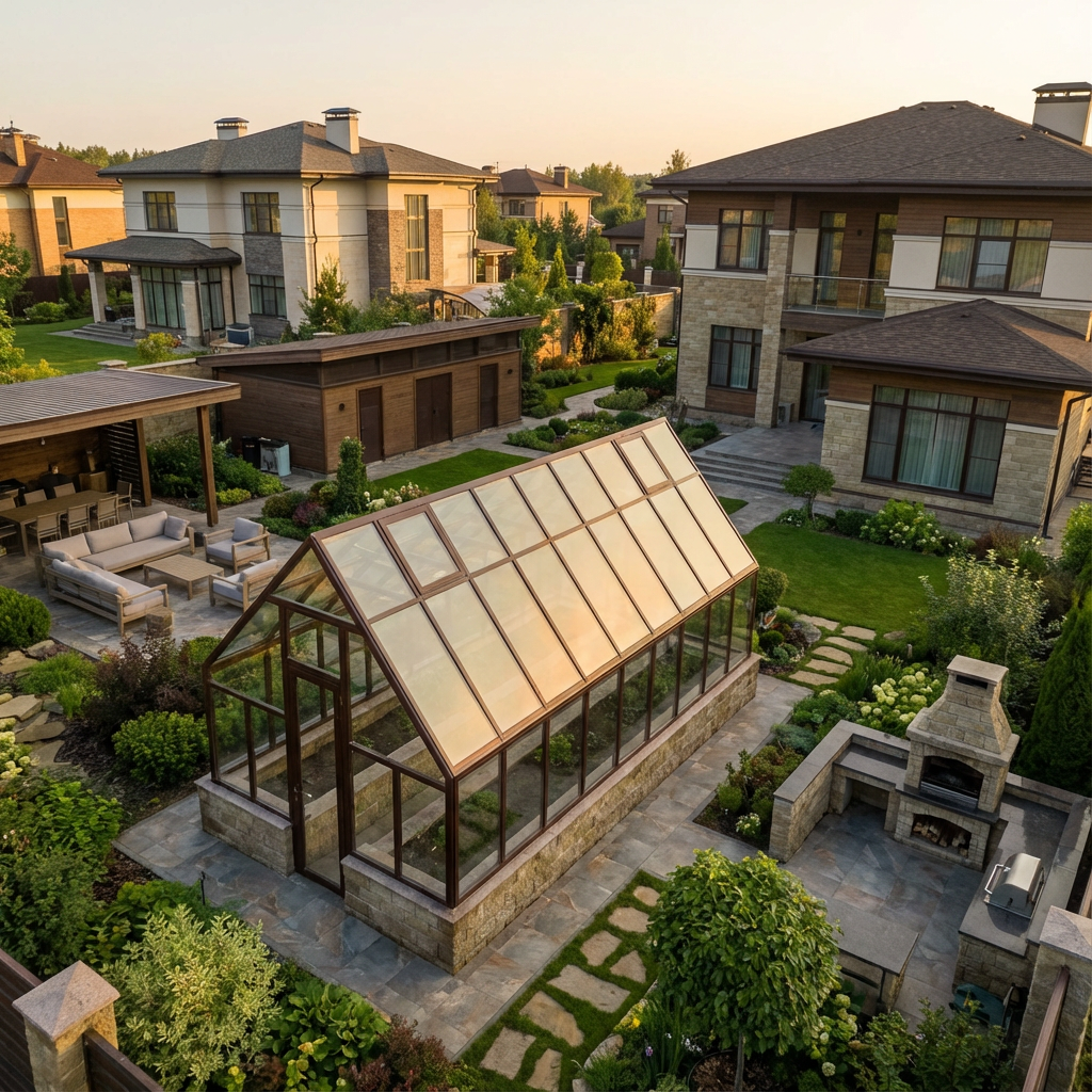 теплица премиум класса для зимнего сада