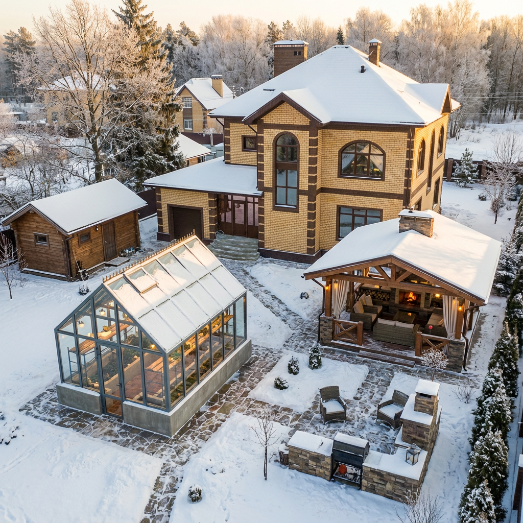 теплица как архитектурный элемент участка