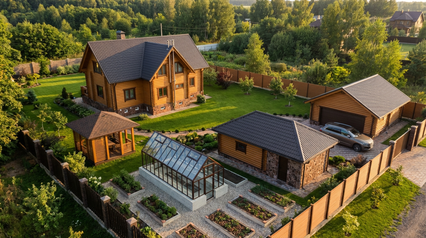 Теплица S-Glass с вентиляционными окнами в крыше