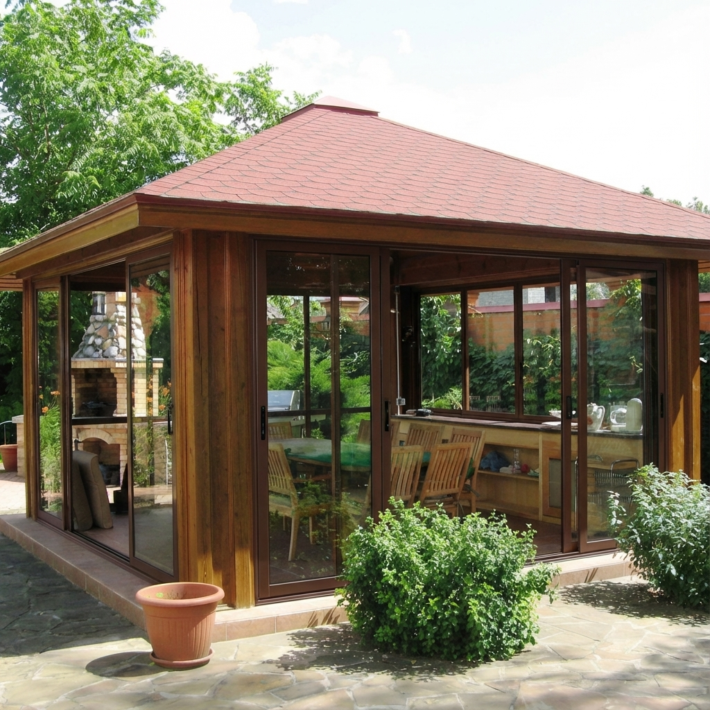 Комбинированные решения для беседок