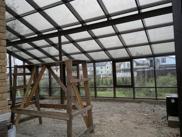 Реальный пример зимнего сада для круглогодичного использования