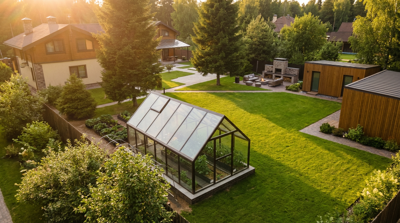 Алюминиевая теплица S-Glass по Миттлайдеру