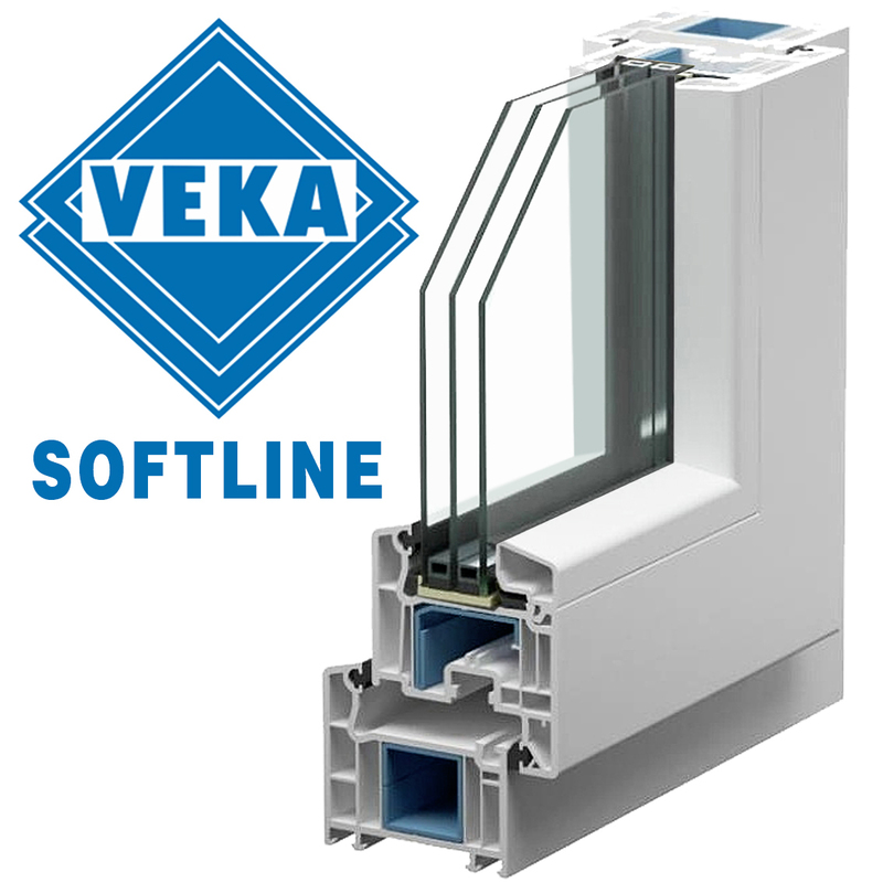Пластиковые окна VEKA Softline 70 Termo крупным планом