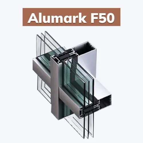 Фасадное остекление ALUMARK F50 для коттеджа