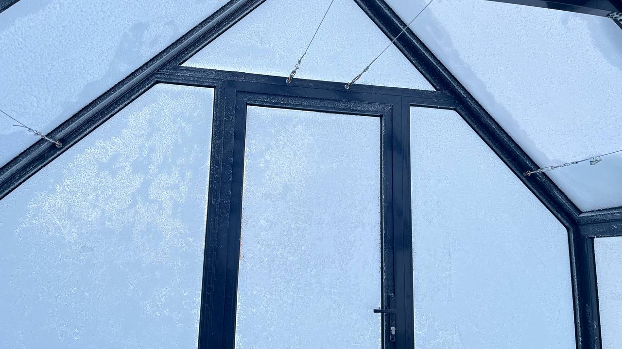 Шпалеры в английской теплице S-Glass — фото реальное 