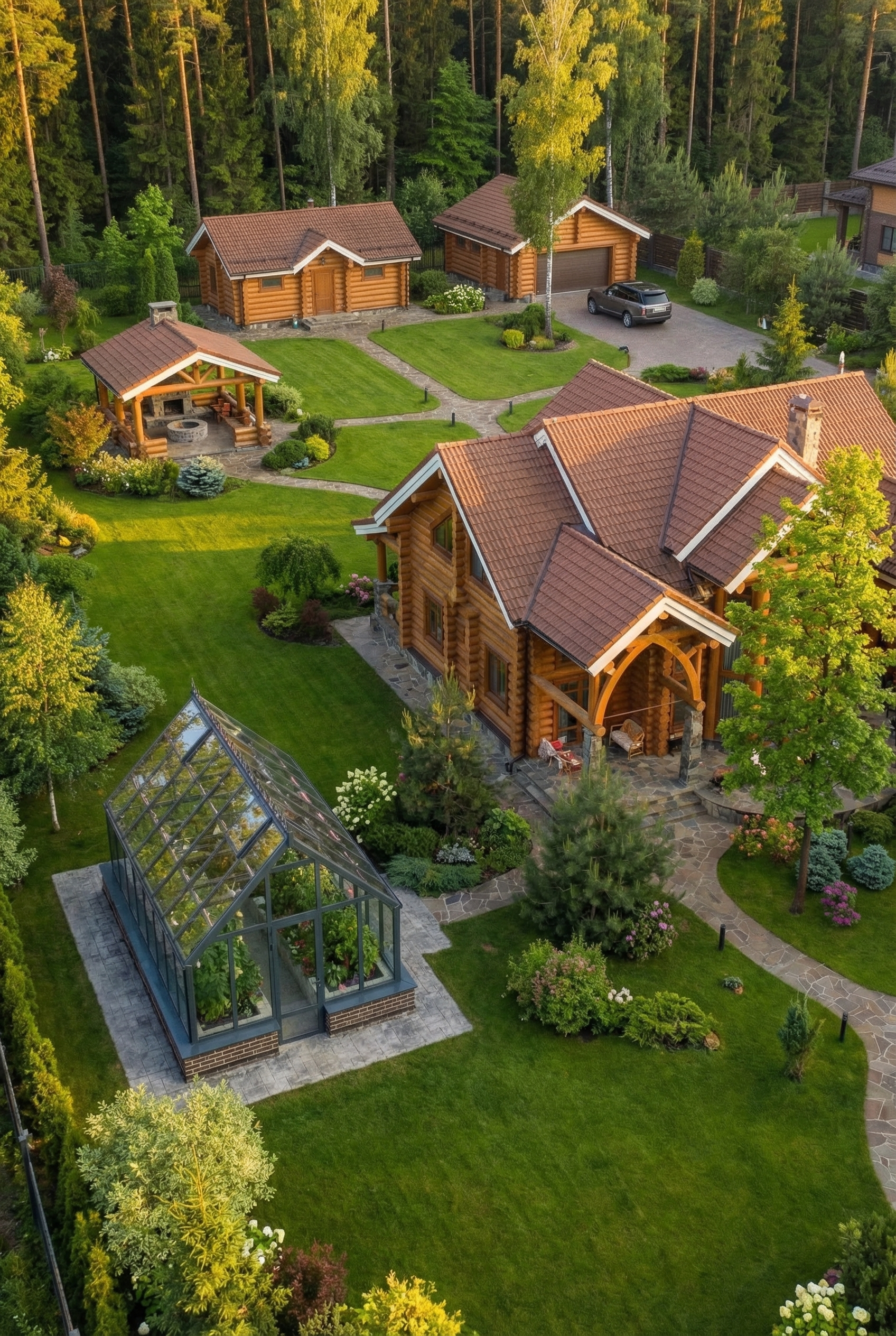 Премиальная английская теплица под стекло от производителя С-Гласс