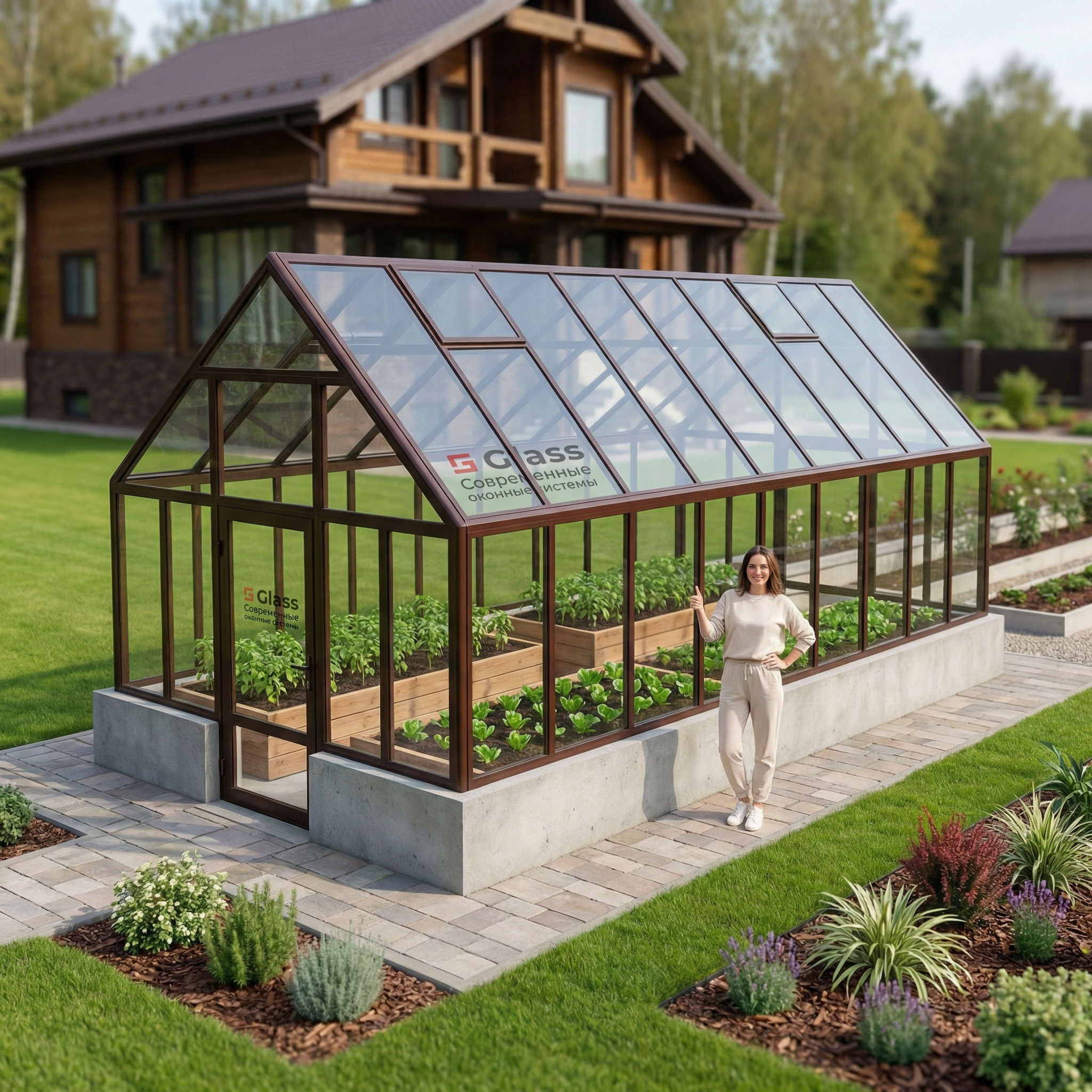 Купить демисезонные стеклянные теплицы от производителя С-Гласс