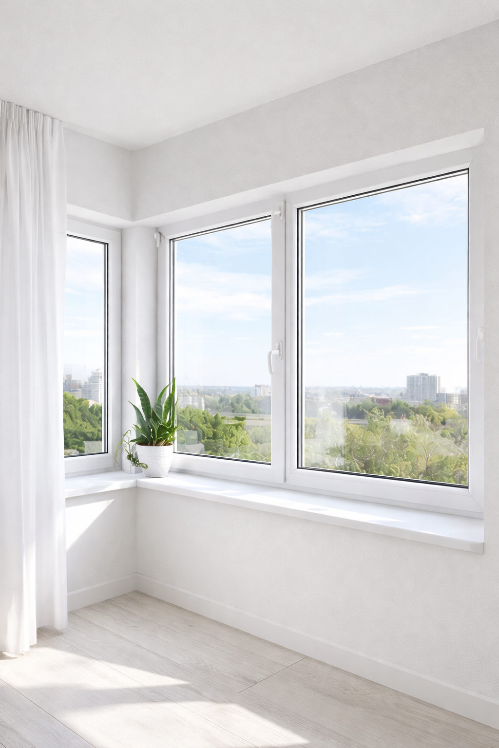 пластиковые окна ПВХ в квартире установка окон VEKA REHAU