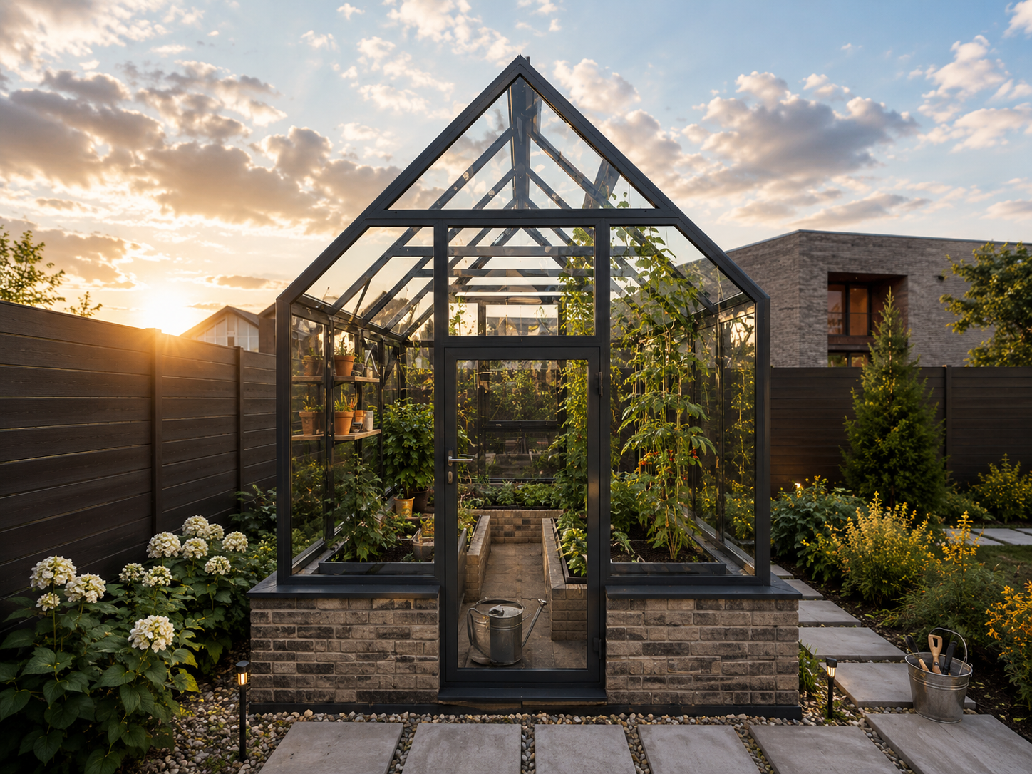 Английская теплица S-Glass 3×4 для частного участка