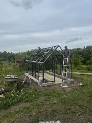 Проверка геометрии алюминиевой теплицы S-Glass